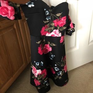 Floral off the shoulder dress